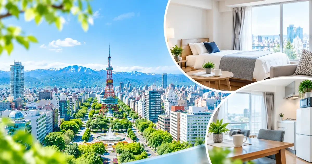 札幌のマンスリーマンションの相場は？1ヶ月・3ヶ月・半年の総額を実際の料金で解説