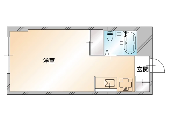北海道札幌市中央区南二条東2丁目3-1 間取図