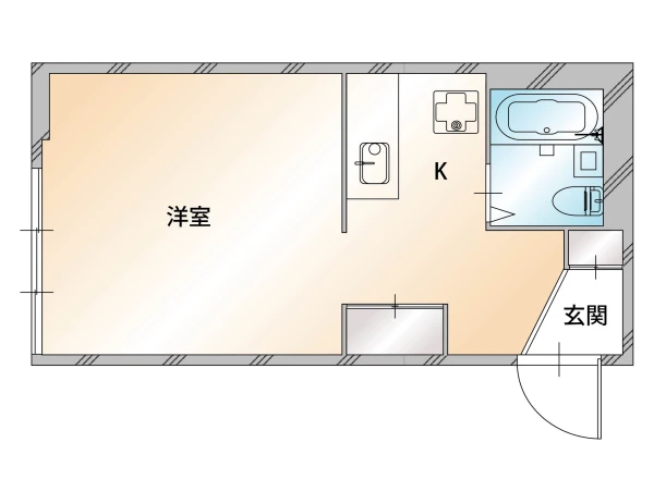 北海道札幌市中央区南二条東2丁目3-1 間取図