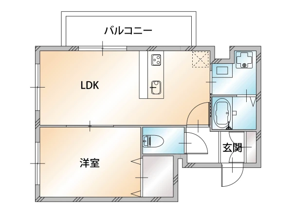 北海道札幌市中央区北五条西１８丁目１－２ 間取図