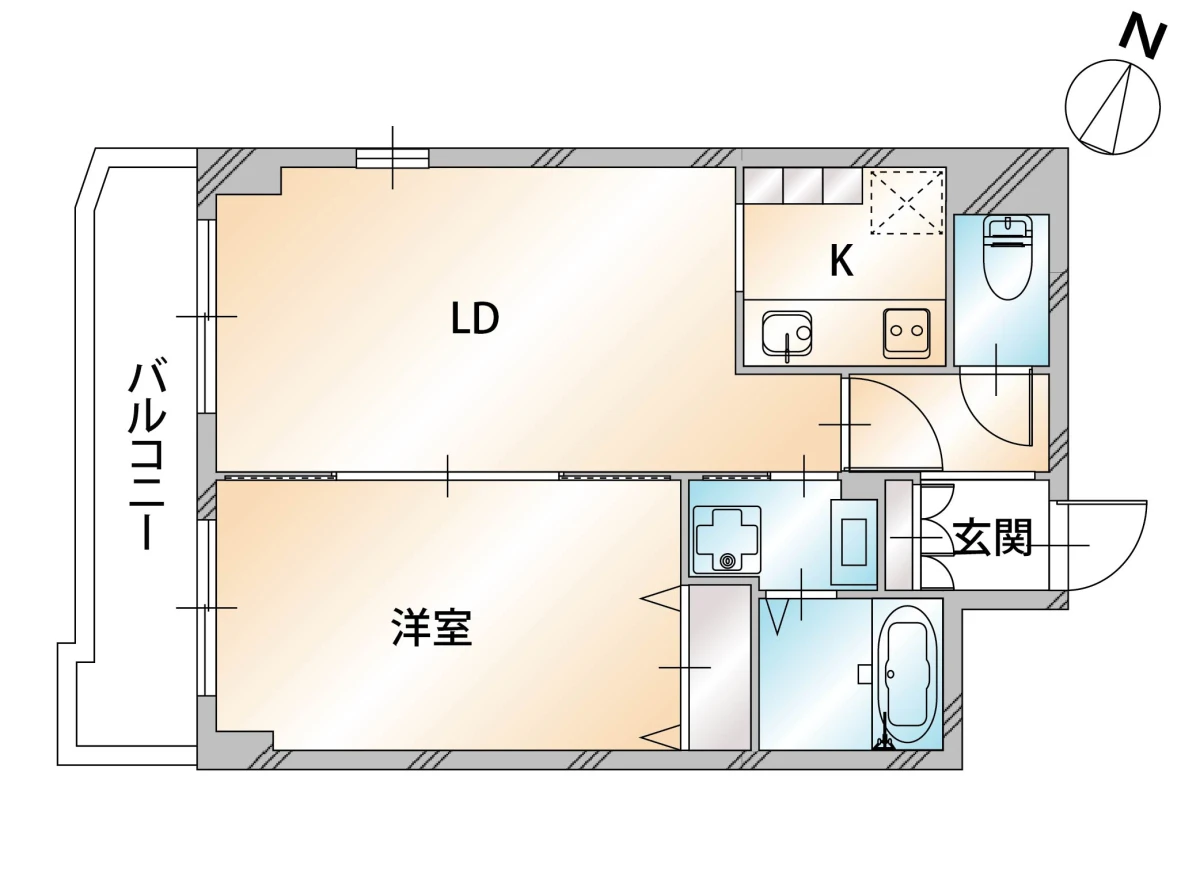北海道札幌市中央区北五条西１２丁目 間取図