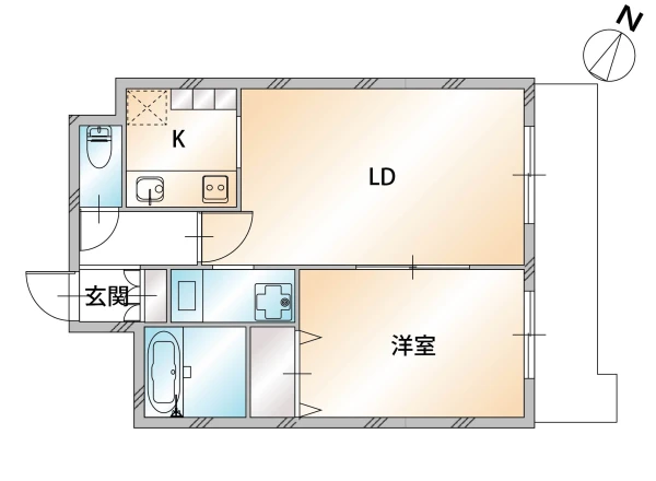 北海道札幌市中央区北五条西12丁目10 間取図