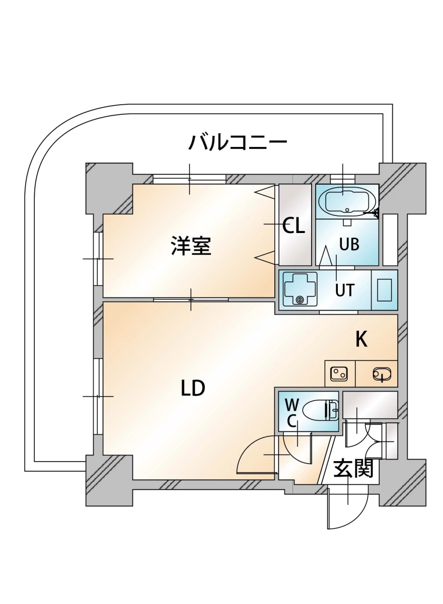 北海道札幌市中央区南八条西４丁目 間取図