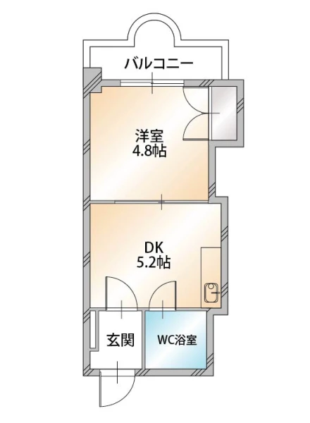 北海道札幌市中央区南四条東5丁目3-12 間取図