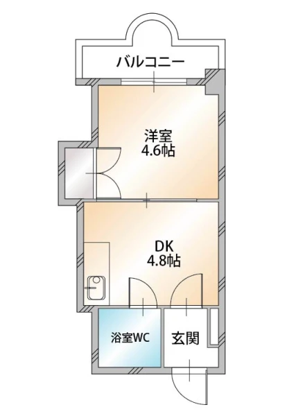 北海道札幌市中央区南四条東5丁目3-12 間取図