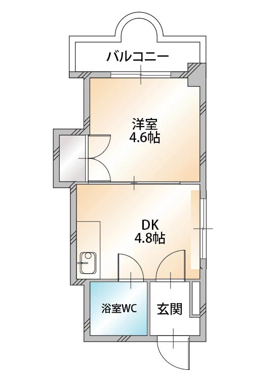 北海道札幌市中央区南四条東５丁目 間取図