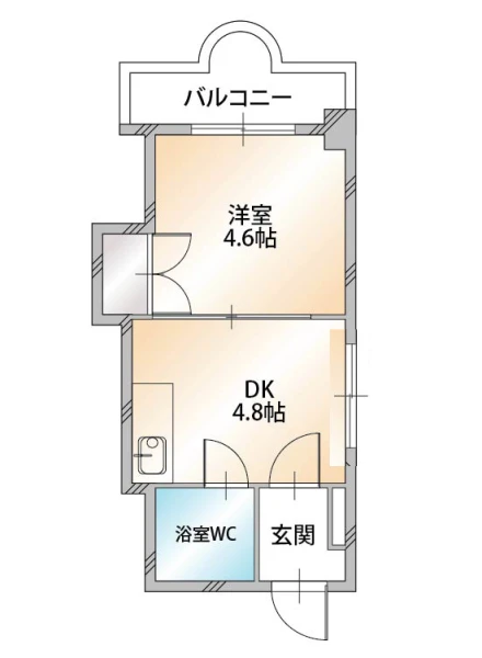 北海道札幌市中央区南四条東5丁目3-12 間取図