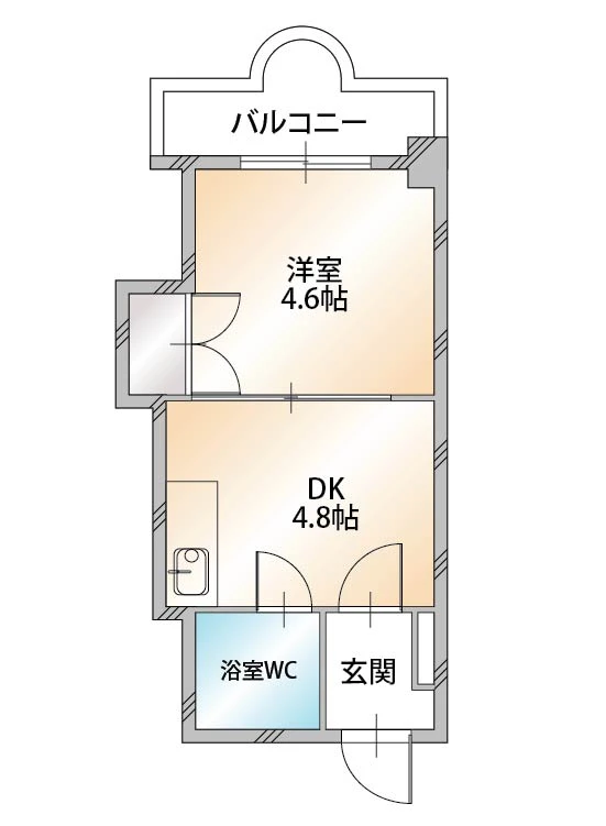 北海道札幌市中央区南四条東５丁目 間取図