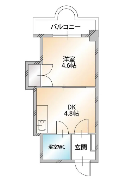 北海道札幌市中央区南四条東5丁目3-12 間取図