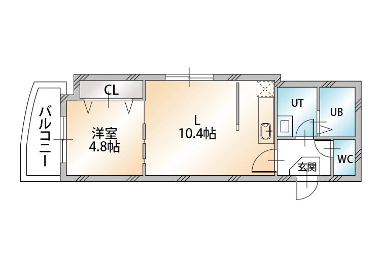 北海道札幌市中央区南二条西９丁目 間取図