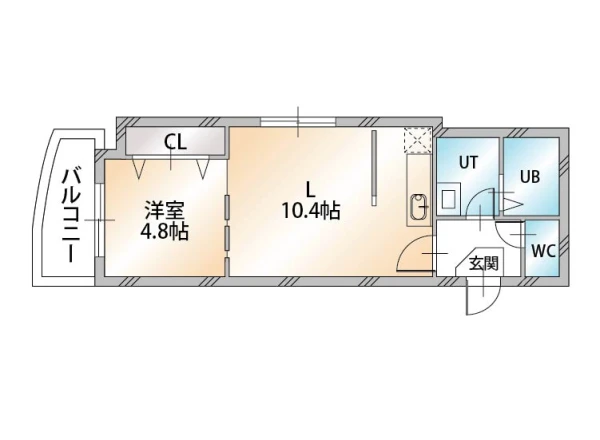 北海道札幌市中央区南二条西9丁目999-27 間取図
