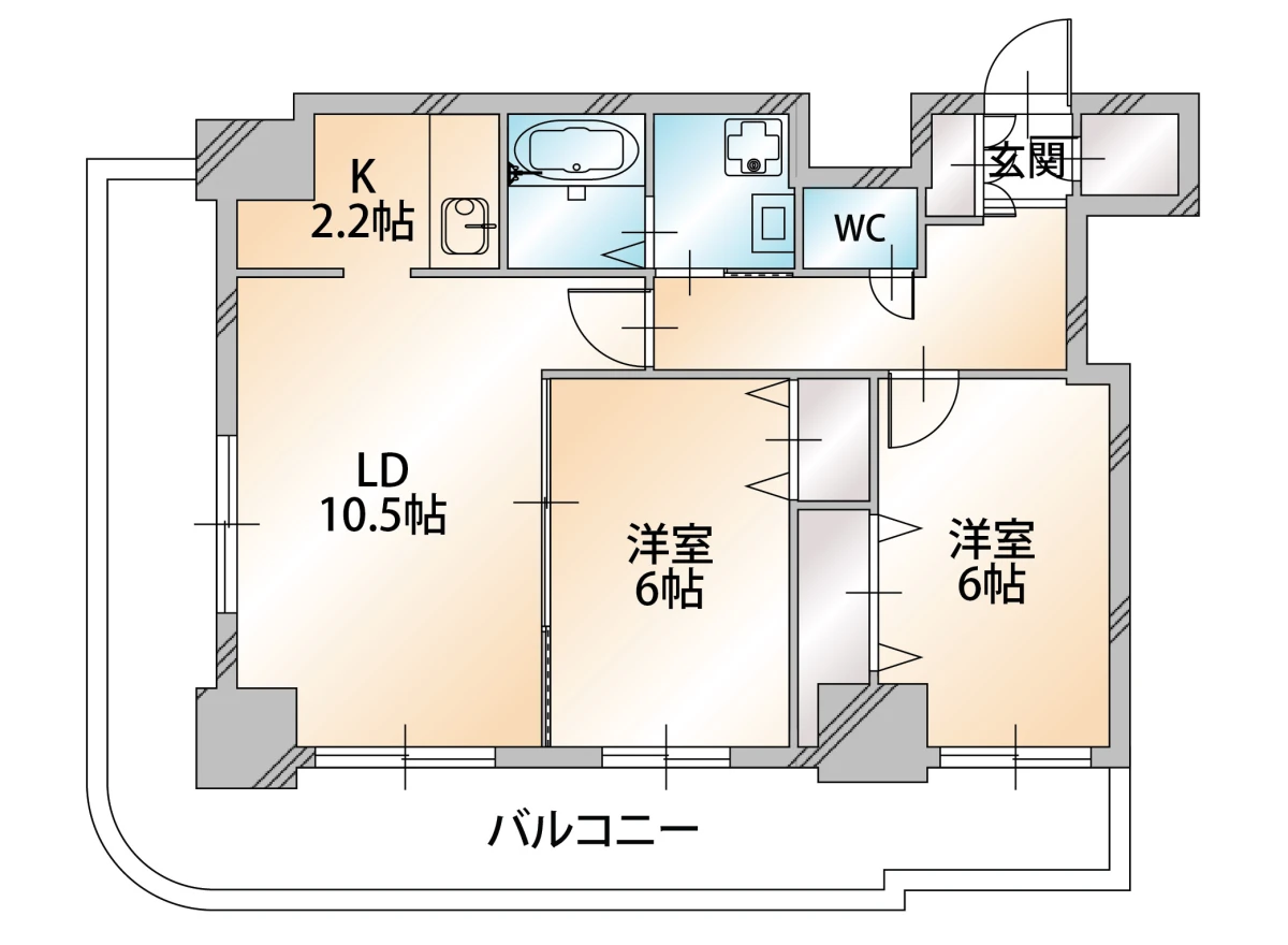 北海道札幌市中央区南八条西４丁目 間取図